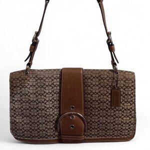 Coach Brown Signature Shoulder Bag